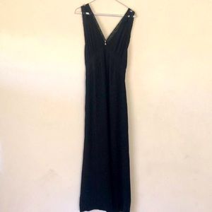 Beautiful silk Winter Kate black maxi dress